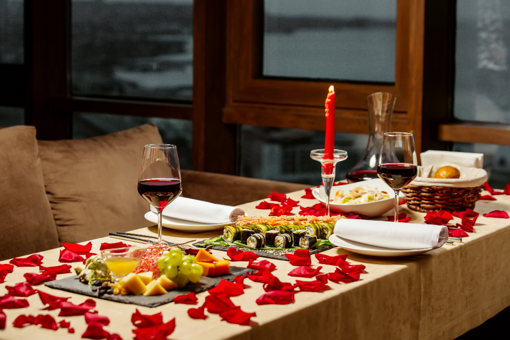What are some romantic food ideas for anniversaries at home?